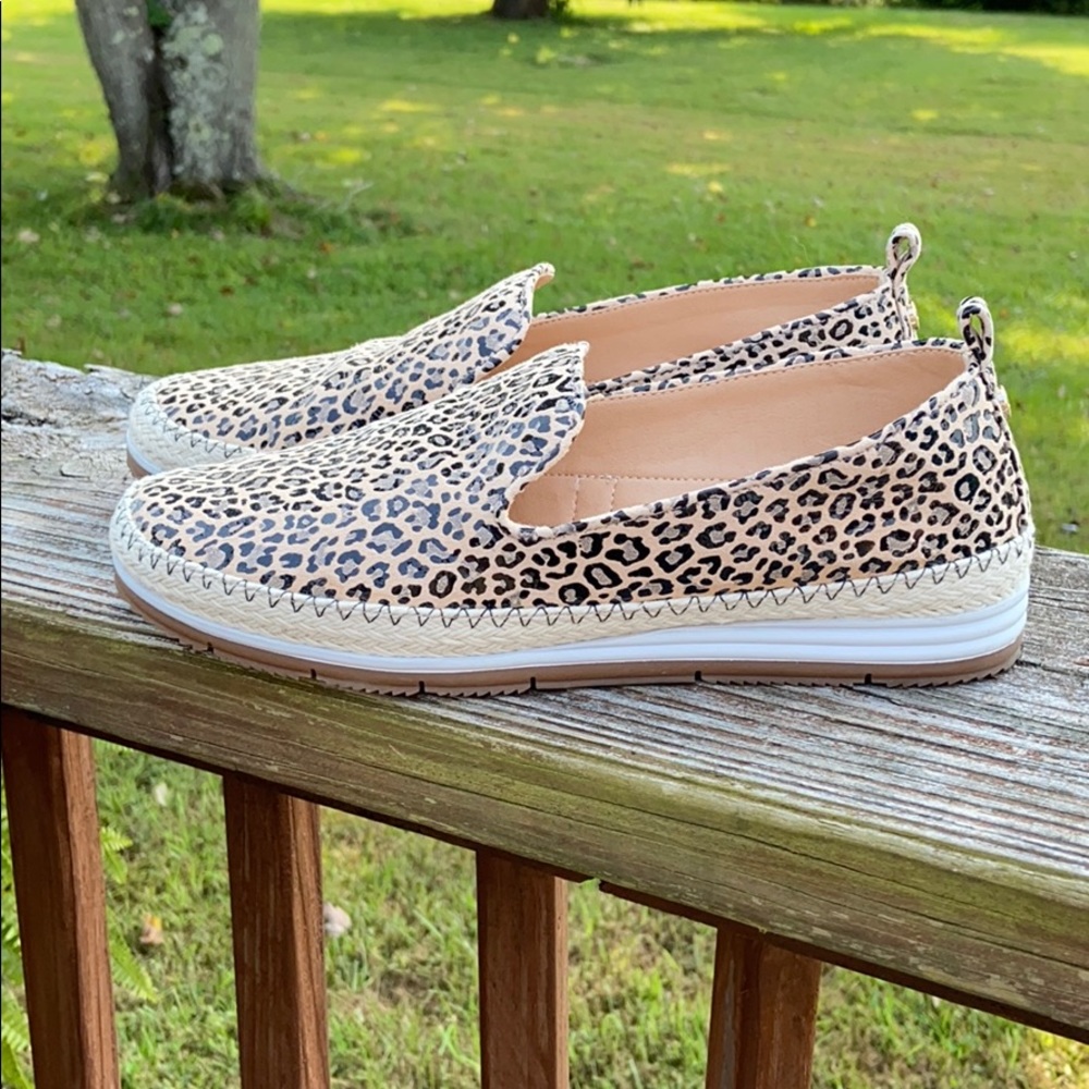 Alex Marie Raanata Leopard Espadrille Slip-On 8.5W
